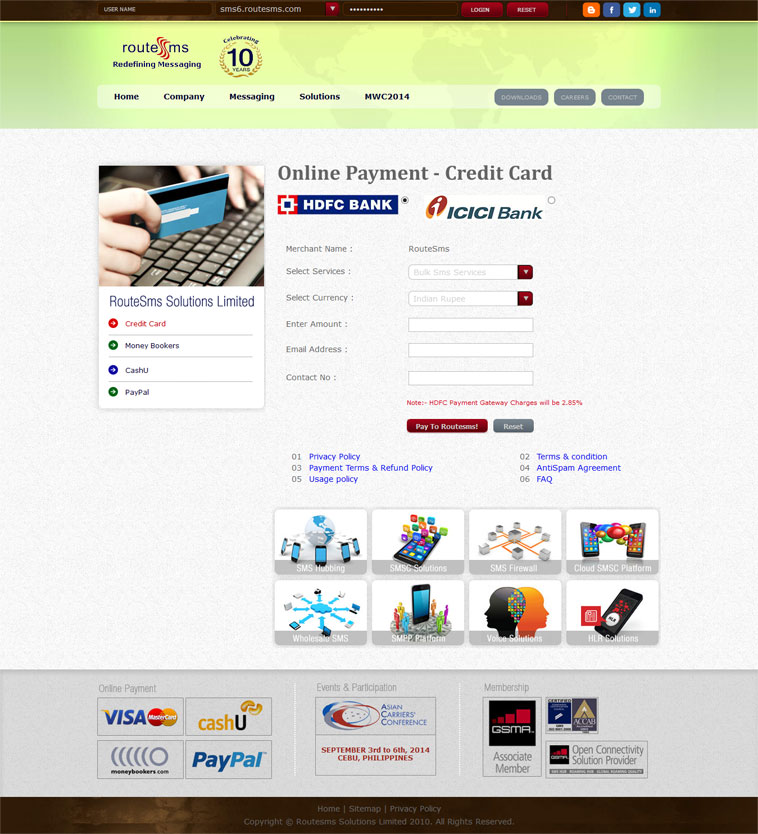 Routesms internal page2 design